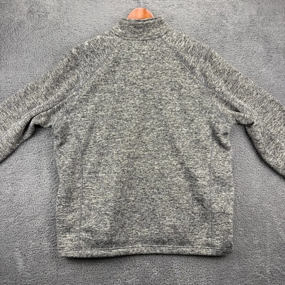 Eddie Bauer Mens 1/4 Zip Pullover XXL Gray‎ Heather Long Sleeve Sweater